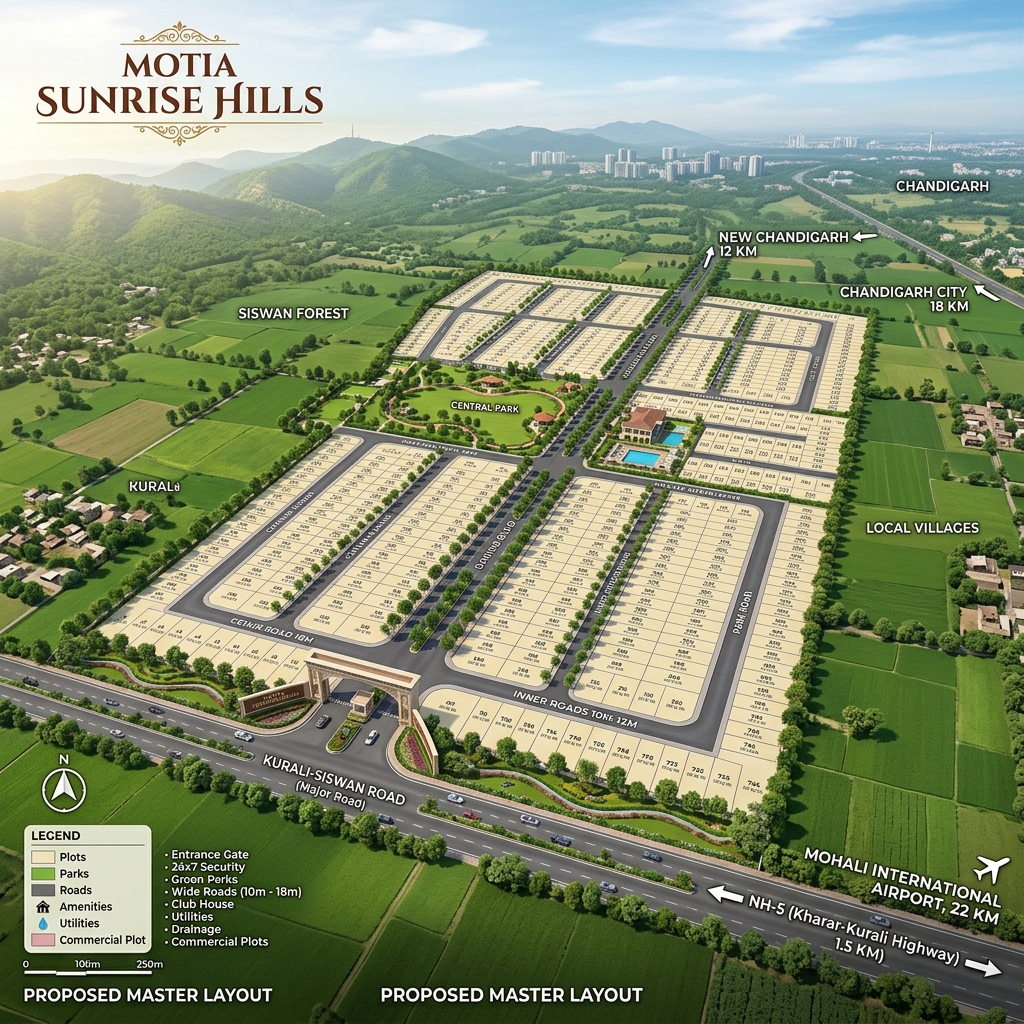 Motia Sunrise Hills Location Map